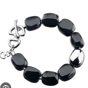 HDIA/U 925 Black & silver bracelets T-Bar Fastening
